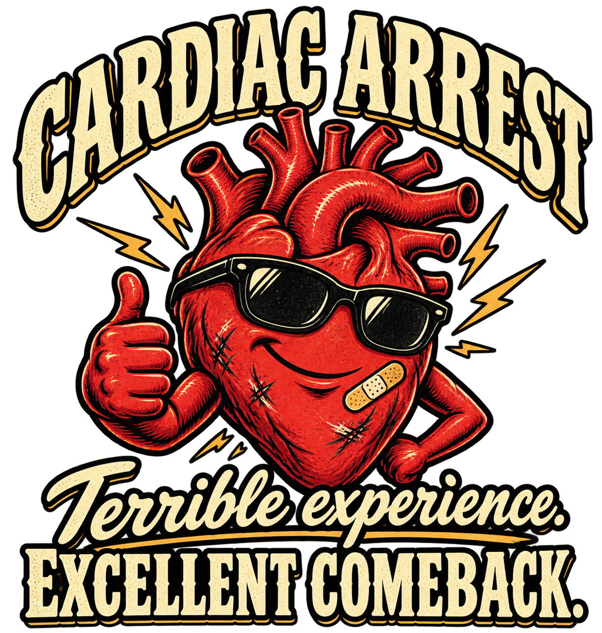 Cardiac Arrest Survivor Shirt, Terrible Experience Excellent Comeback Tee